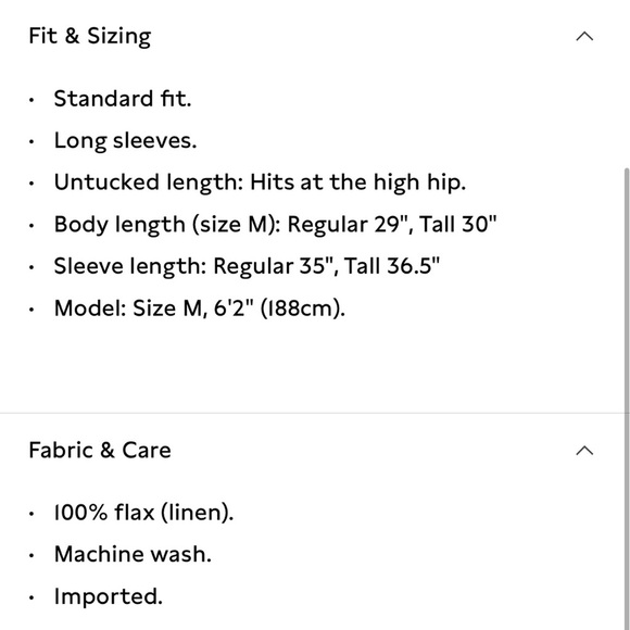 NWT Banana Republic Castillo Linen Light Blue Shirt Size Small - Picture 8 of 8